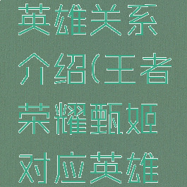 《王者荣耀》甄姬英雄关系介绍(王者荣耀甄姬对应英雄联盟哪个英雄)