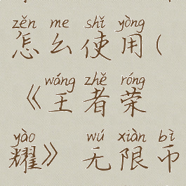 《王者荣耀》无限币怎么使用(《王者荣耀》无限币怎么使用的)
