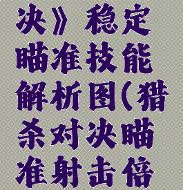 《猎杀:对决》稳定瞄准技能解析图(猎杀对决瞄准射击倍数)