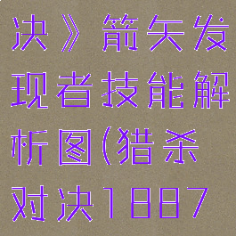 《猎杀:对决》箭矢发现者技能解析图(猎杀对决1887终点箭弹)
