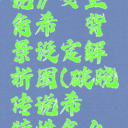 《破晓传说》女主角希侬背景设定解析图(破晓传说希侬特性怎么用)