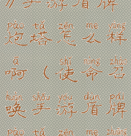 《使命召唤》手游盾牌炮塔怎么样啊(使命召唤手游盾牌炮塔怎么装备)
