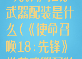 《使命召唤18:先锋》推荐武器配装是什么(《使命召唤18:先锋》推荐武器配装是什么模式)