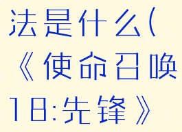 《使命召唤18:先锋》游戏多元玩法是什么(《使命召唤18:先锋》游戏多元玩法是什么模式)