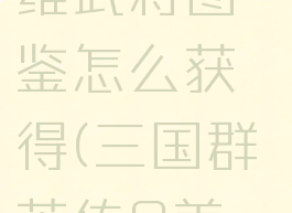《三国群英传8》姜维武将图鉴怎么获得(三国群英传8姜维怎么招募)