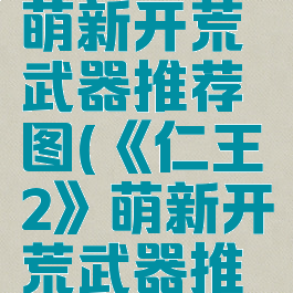 《仁王2》萌新开荒武器推荐图(《仁王2》萌新开荒武器推荐图鉴)