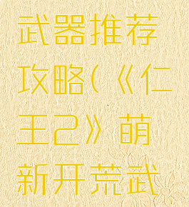 《仁王2》萌新开荒武器推荐攻略(《仁王2》萌新开荒武器推荐攻略图)