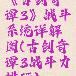 《古剑奇谭3》战斗系统详解图(古剑奇谭3战斗力排行)