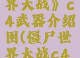 《僵尸世界大战》c4武器介绍图(僵尸世界大战c4怎么用)