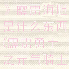 《元气骑士》霹雳海胆是什么东西(霹雳勇士之元气骑士)