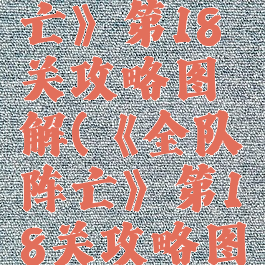 《全队阵亡》第18关攻略图解(《全队阵亡》第18关攻略图解)