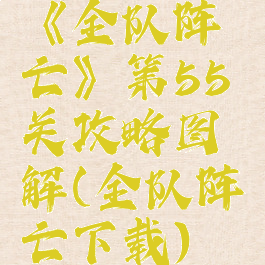 《全队阵亡》第55关攻略图解(全队阵亡下载)