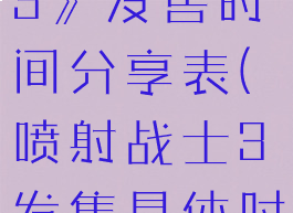 《喷射战士3》发售时间分享表(喷射战士3发售具体时间)