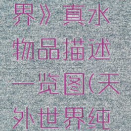 《天外世界》真水物品描述一览图(天外世界纯正)