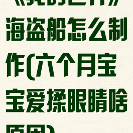 《我的世界》海盗船怎么制作(六个月宝宝爱揉眼睛啥原因)