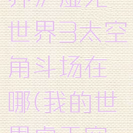 《我的世界》虚无世界3太空角斗场在哪(我的世界虚无空岛)