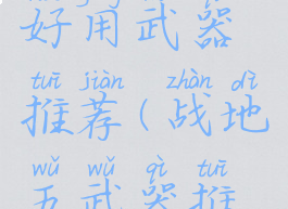 《战地5》好用武器推荐(战地五武器推荐2021)