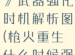 《枪火重生》武器强化时机解析图(枪火重生什么时候强化武器)