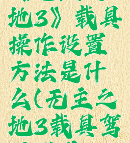《无主之地3》载具操作设置方法是什么(无主之地3载具驾驶模式)