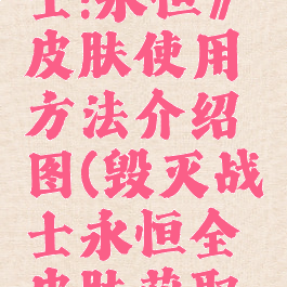 《毁灭战士:永恒》皮肤使用方法介绍图(毁灭战士永恒全皮肤获取方法)