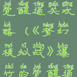 《梦幻模拟战》爆竹的觉醒通关攻略(《梦幻模拟战》爆竹的觉醒通关攻略大全)