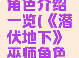 《潜伏地下》巫师角色介绍一览(《潜伏地下》巫师角色介绍一览图)