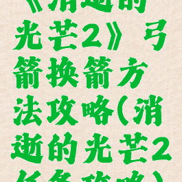 《消逝的光芒2》弓箭换箭方法攻略(消逝的光芒2任务攻略)