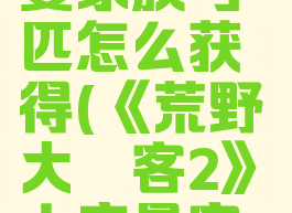 《荒野大镖客2》土库曼家族马匹怎么获得(《荒野大镖客2》土库曼家族马匹怎么获得)