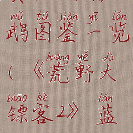 《荒野大镖客2》蓝黄金刚鹦鹉图鉴一览(《荒野大镖客2》蓝黄金刚鹦鹉图鉴一览下载)