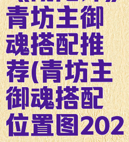 《阴阳师》青坊主御魂搭配推荐(青坊主御魂搭配位置图2020)