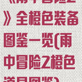 《雨中冒险2》全橙色装备图鉴一览(雨中冒险2橙色道具图鉴)