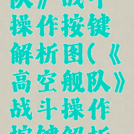 《高空舰队》战斗操作按键解析图(《高空舰队》战斗操作按键解析图片)