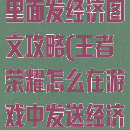 王者荣耀游戏里面发经济图文攻略(王者荣耀怎么在游戏中发送经济)