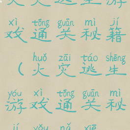 火灾逃生游戏通关秘籍(火灾逃生游戏通关秘籍有哪些)