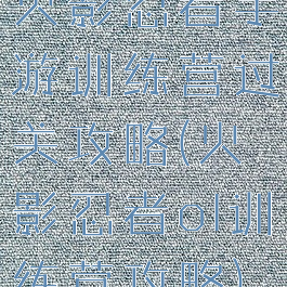 火影忍者手游训练营过关攻略(火影忍者ol训练营攻略)