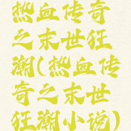 热血传奇之末世狂潮(热血传奇之末世狂潮小说)