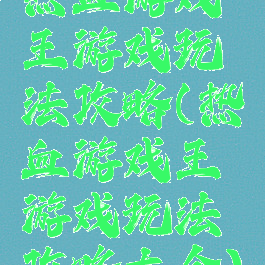热血游戏王游戏玩法攻略(热血游戏王游戏玩法攻略大全)