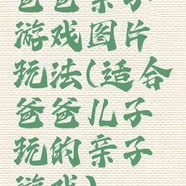 爸爸亲子游戏图片玩法(适合爸爸儿子玩的亲子游戏)