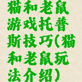 猫和老鼠游戏托普斯技巧(猫和老鼠玩法介绍)