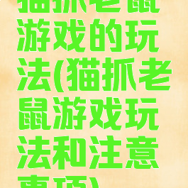 猫抓老鼠游戏的玩法(猫抓老鼠游戏玩法和注意事项)