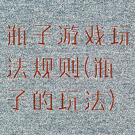 瓶子游戏玩法规则(瓶子的玩法)