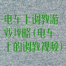 电车上调教游戏攻略(电车上的调教视频)