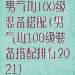 男气功100级装备搭配(男气功100级装备搭配排行2021)