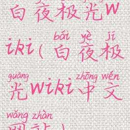 白夜极光wiki(白夜极光wiki中文网站)