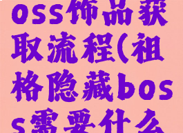 祖格隐藏boss饰品获取流程(祖格隐藏boss需要什么材料)