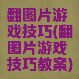 翻图片游戏技巧(翻图片游戏技巧教案)