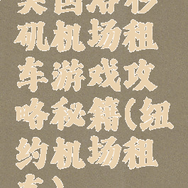 美国洛杉矶机场租车游戏攻略秘籍(纽约机场租车)