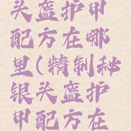 精制秘银头盔护甲配方在哪里(精制秘银头盔护甲配方在哪里买)