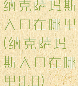 纳克萨玛斯入口在哪里(纳克萨玛斯入口在哪里9.0)