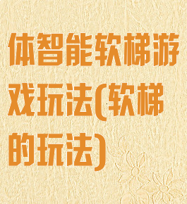 体智能软梯游戏玩法(软梯的玩法)